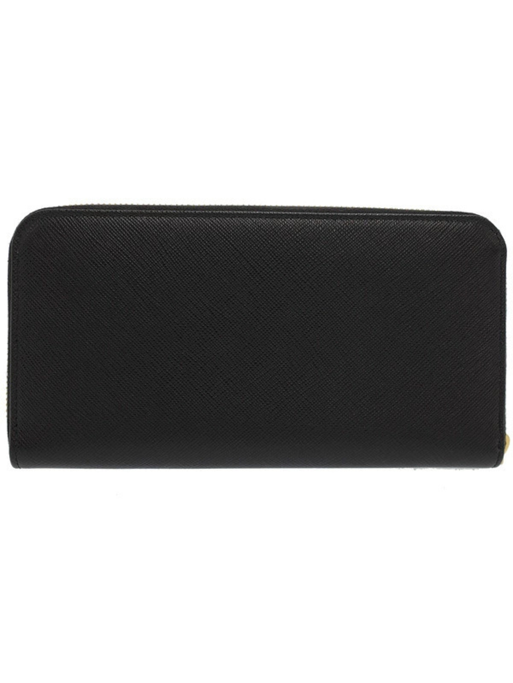 Prada Zipper Wallet Round Long Black